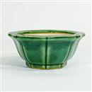 11 cm - Vaso Ottagonale Taiko Verde Ceramica - 7,90 €
